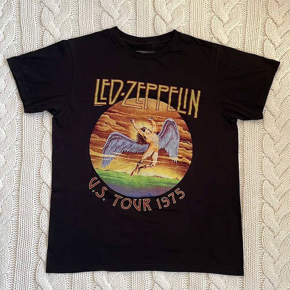 Led Zeppelin US Tour 1975 Band Tee Shirt